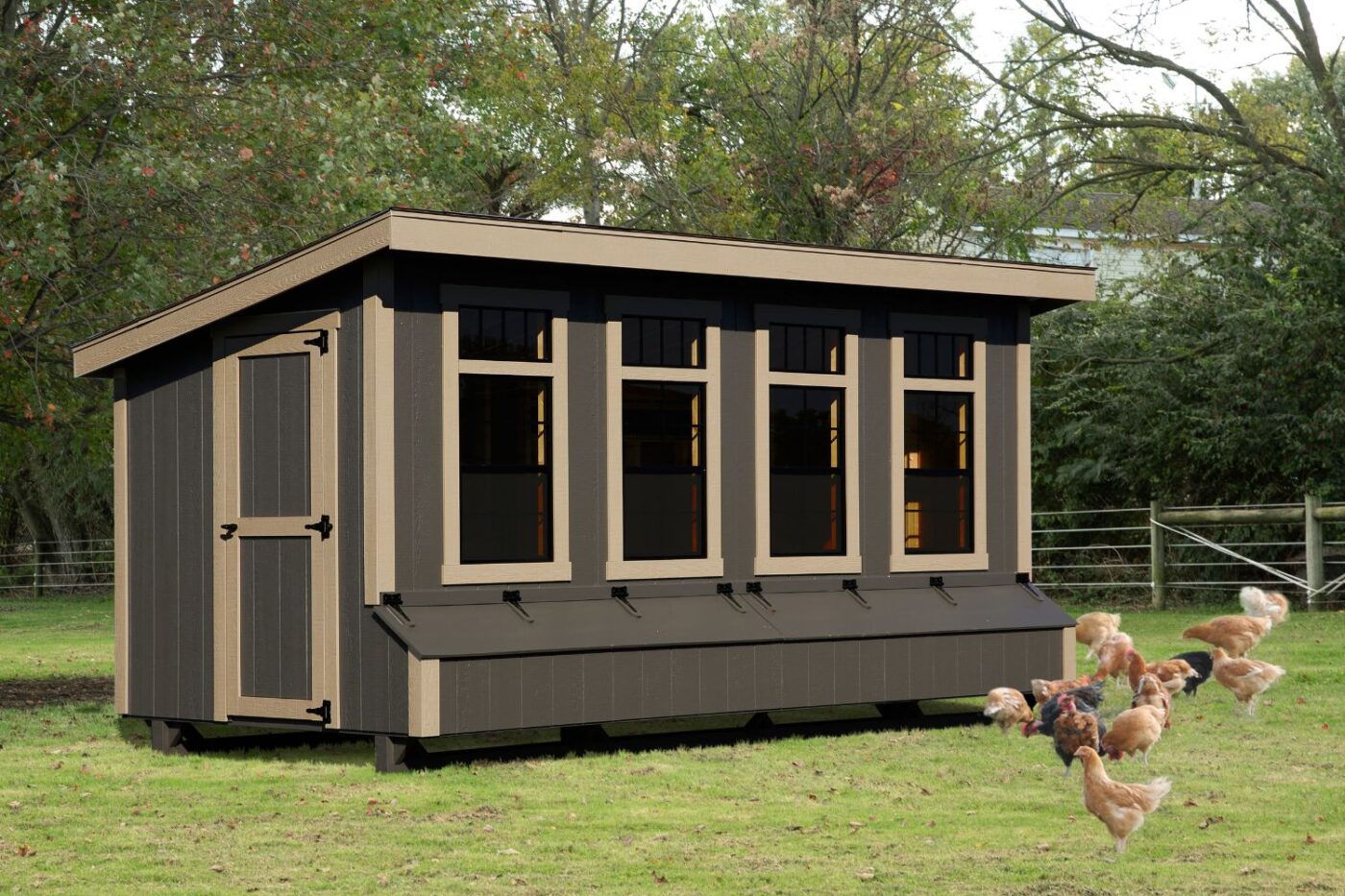 chicken coops in iowa lean to