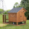 q34t stained 3x4 tractor chicken coop hen house pa back2