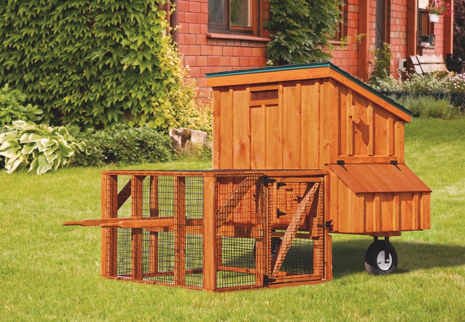 chicken coop tractor 3x5 Lean To Tractor