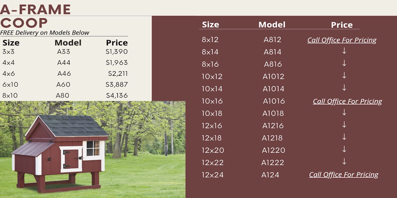 A Frame Chicken Coop Prices