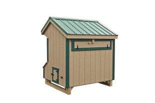 prefab chicken coops Clay Back View