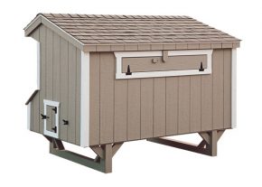 prefab chicken coops Clay Q48 Back View
