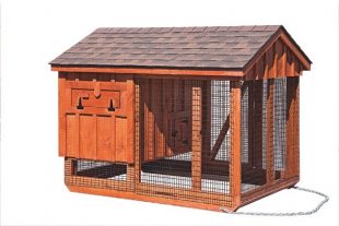 chicken coop and run A57C back B