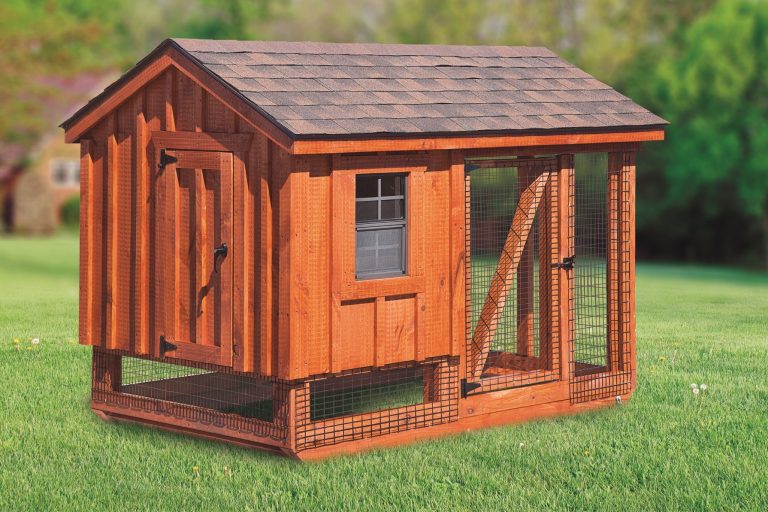 chicken coop and run 5x7 A Frame Combination