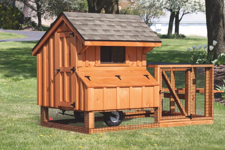 chicken coop tractor 4x4 tractor stained