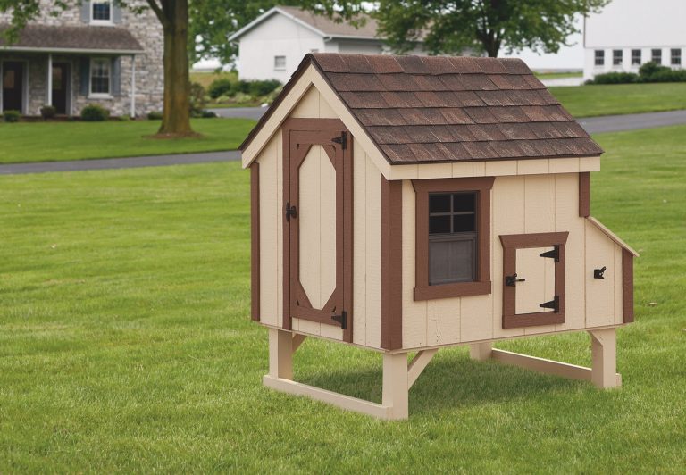 a-frame wooden chicken coop