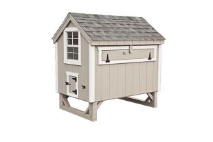 a frame chicken coop Light Gray A46 Back View