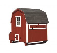 barn style chicken coops Red D66 Back View