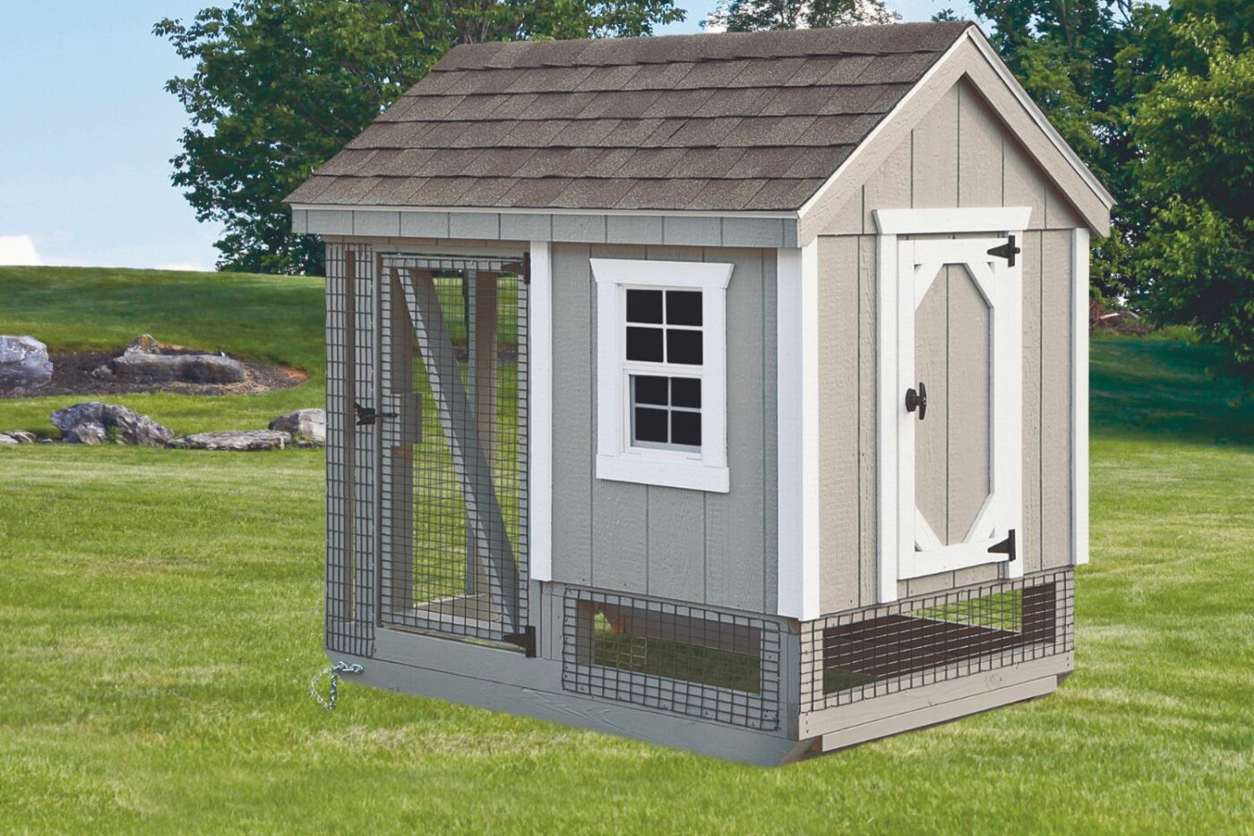 A46C lp siding- chicken coop for 4 chickens