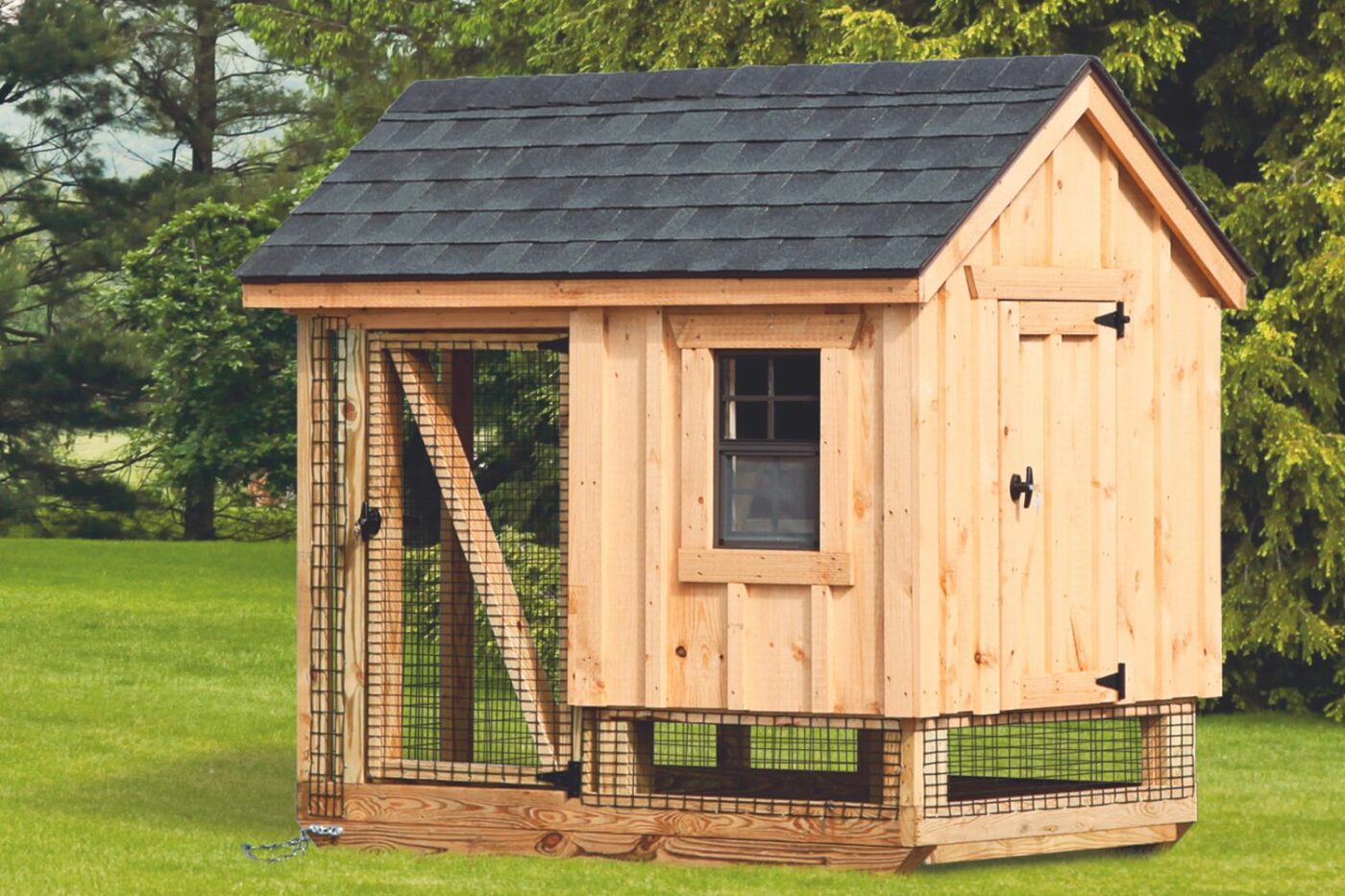 A46C w BB- chicken coop for 4 chickens
